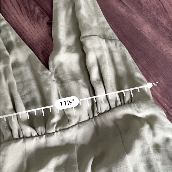 Trixxi green halter open back romper - Picture 2 of 5